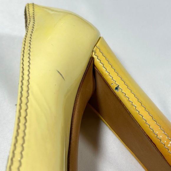 Prada Patent Leather Peep Toe Ombre Pump Heels Womens 39.5 - Picture 5 of 12